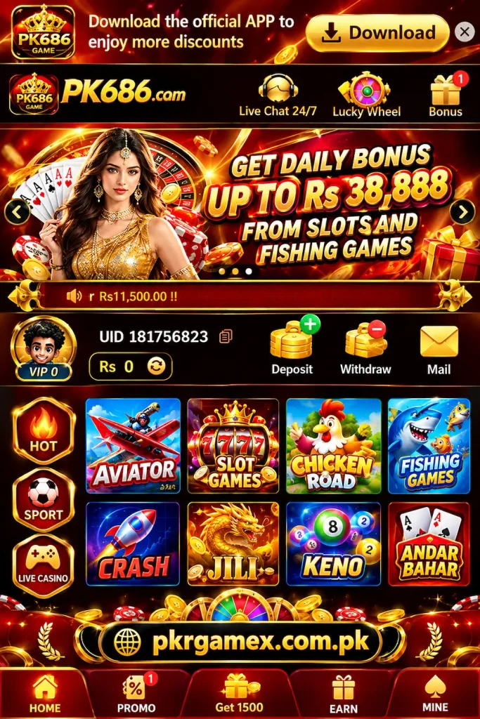 PK686 Game APK Download With Lotss Of Earning Features